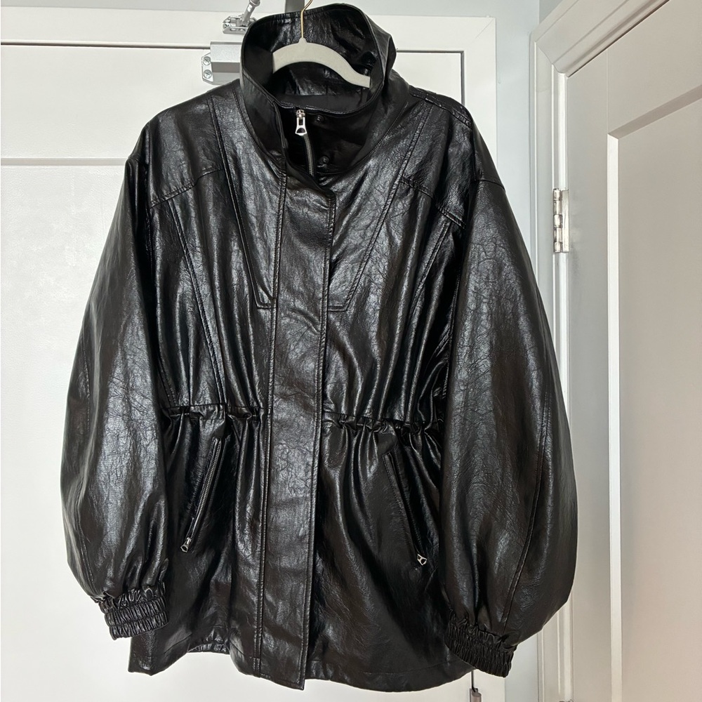 rag & bone Monica faux leather jacket